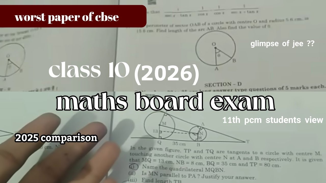 Class 10th MATHS BOARD EXAM REVIEW | TOUGHEST/LENGTHIEST paper of 2026| 2025 - senior view |#class10