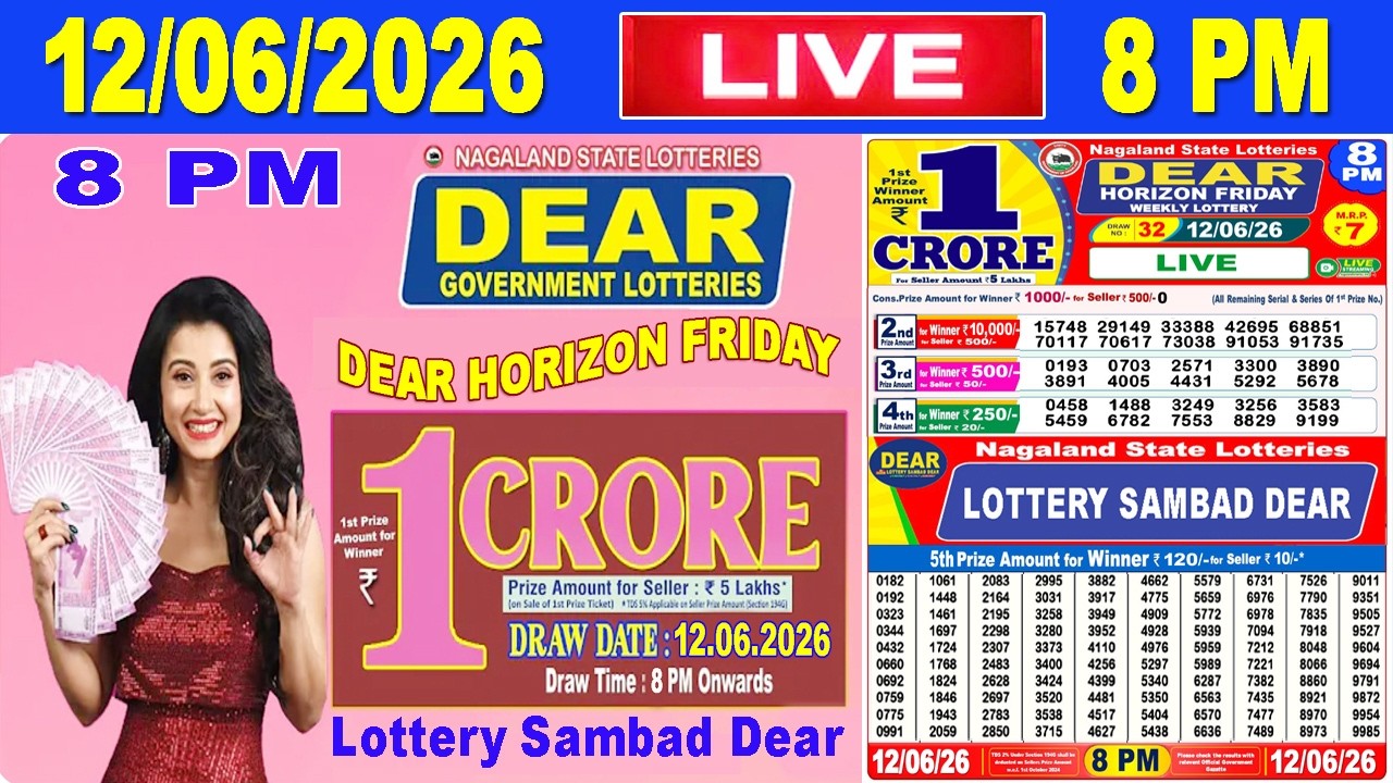 Lottery Sambad 8pm 12.06.2026
