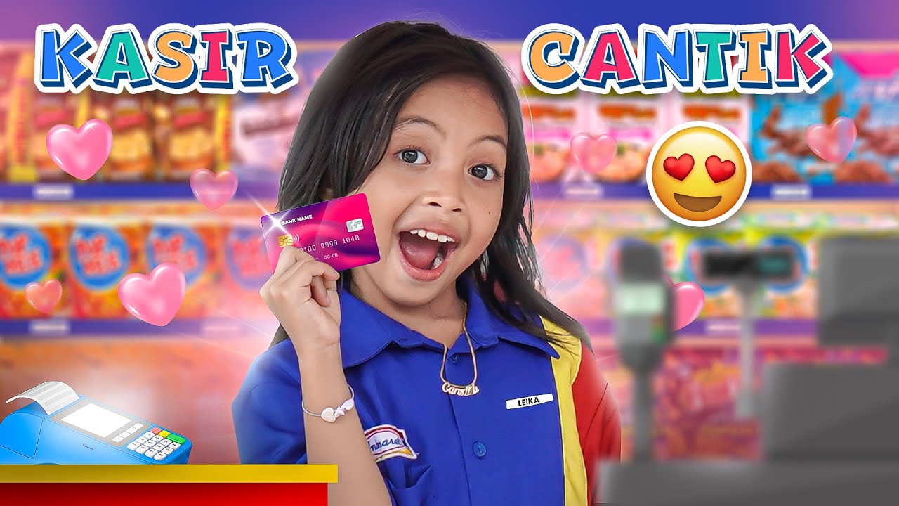 LEIKA JADI KASIR INDOMARET KELILING 😍 KOMPILASI VLOG 1 JAM LEIKA TOMPEL JUALAN