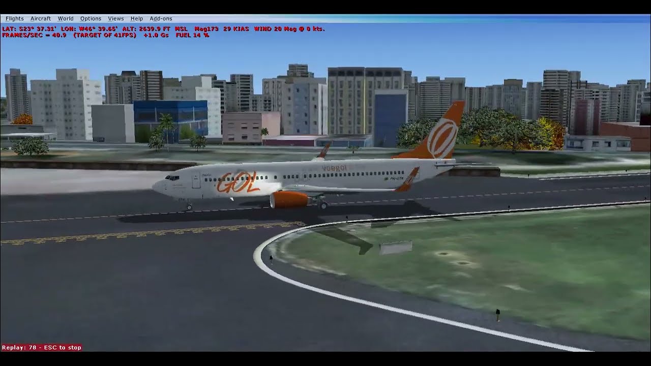 B737 800 MAX DA GOL POUSA NA 35L DE CGO by Cmte  JLuiz