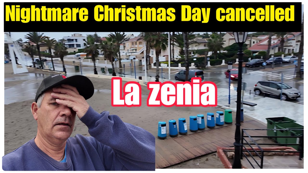 nightmare weather christmas day in spain / la zenia and torrevieja