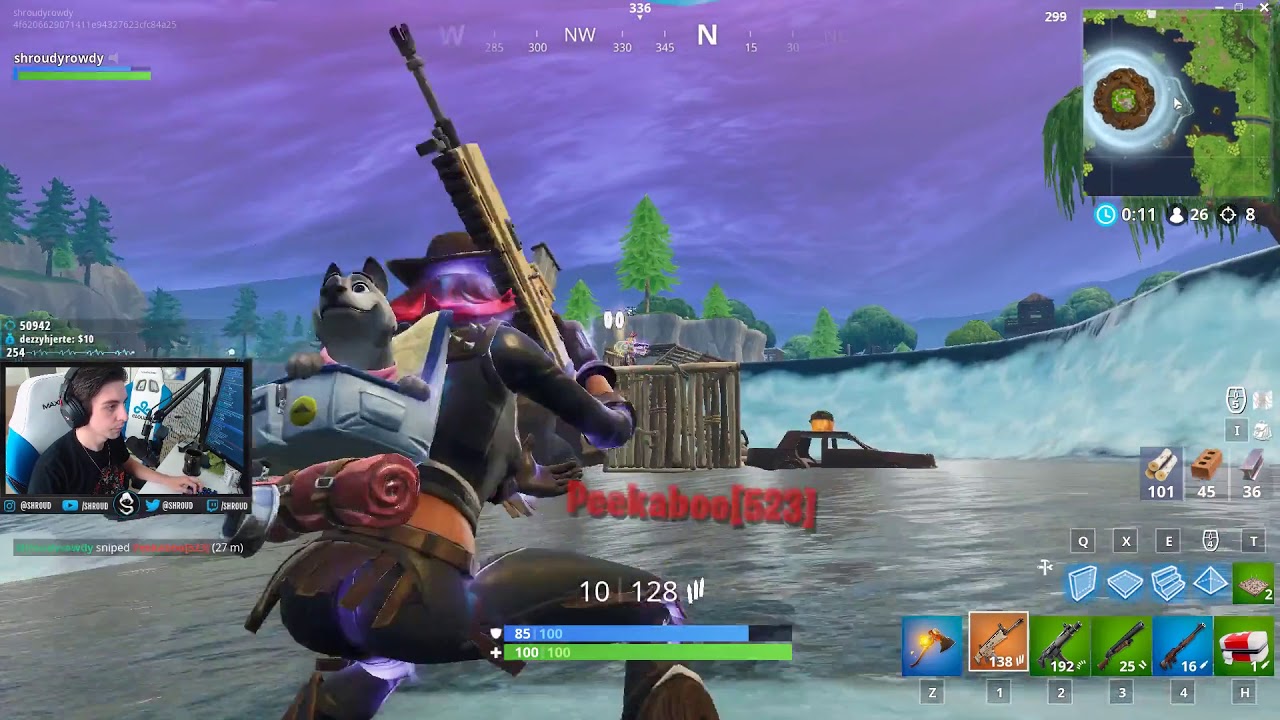 Shroud Fortnite - Cant build but I can shoot - SAVAGE Highlights