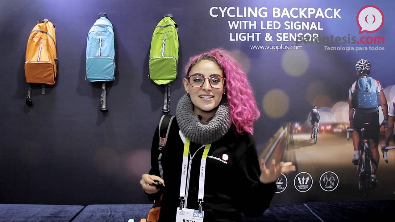 #CES2016: Miracase, la mochila con LEDs para ciclistas