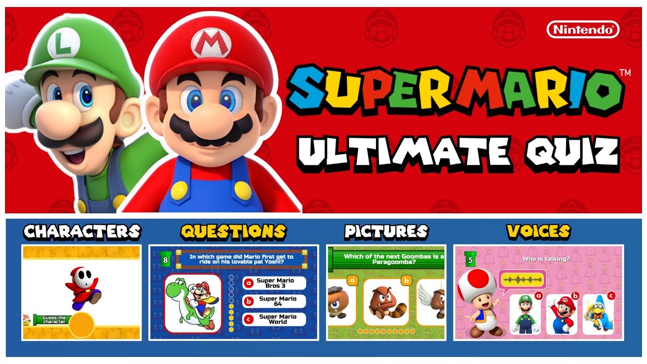The Super Mario Bros Quiz! | Mario & Luigi Game - Nintendo🍄