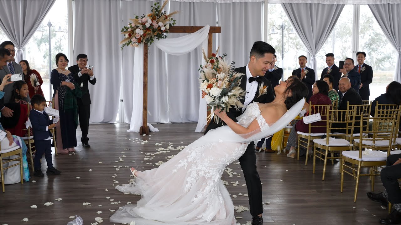 Sophie and Nhan's Wedding Ceremony at Lakeview Estates and Winery