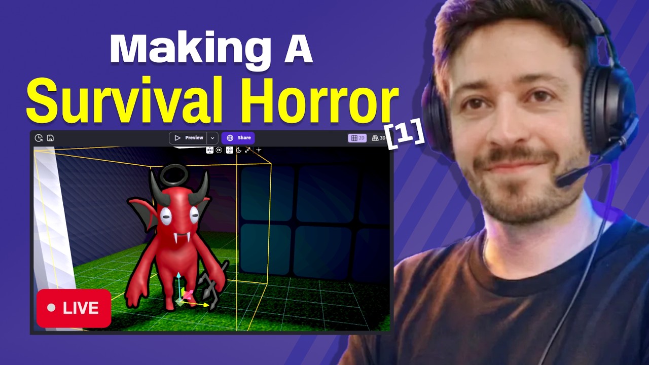 Making A Survival Horror Game - AI Assisted │ live stream (1)