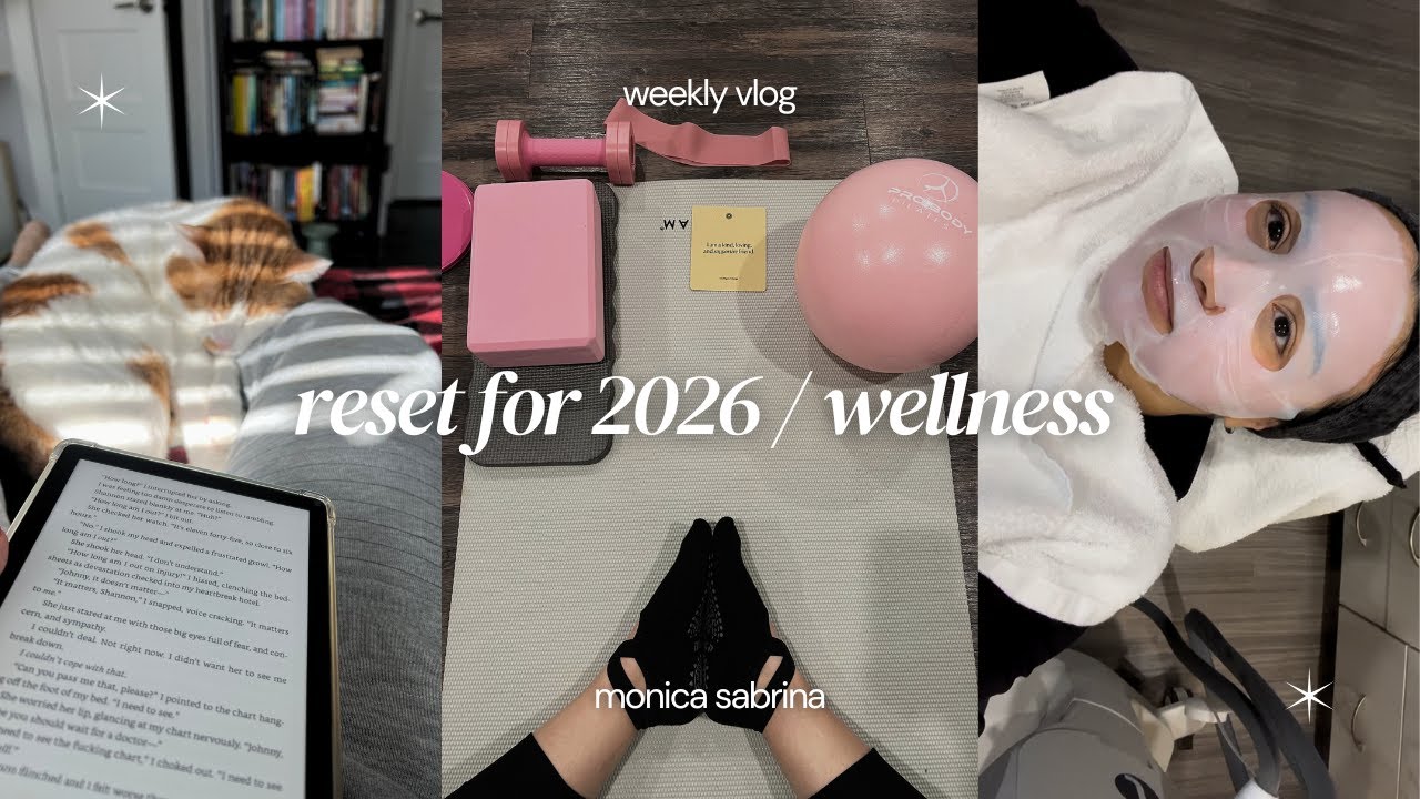 Vlog | reset for 2026 / wellness vlog 🧘🏻‍♀️🪩🍵