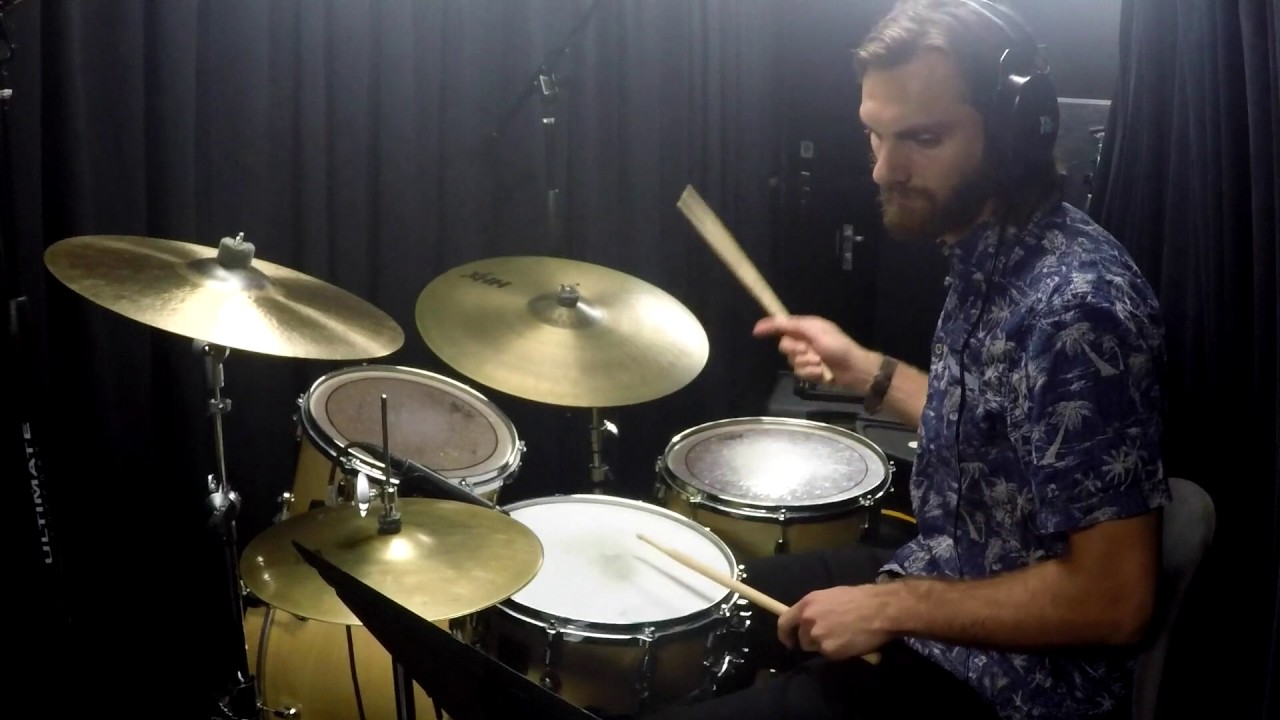 Runway Houses City Clouds Drum Cover with Transcription