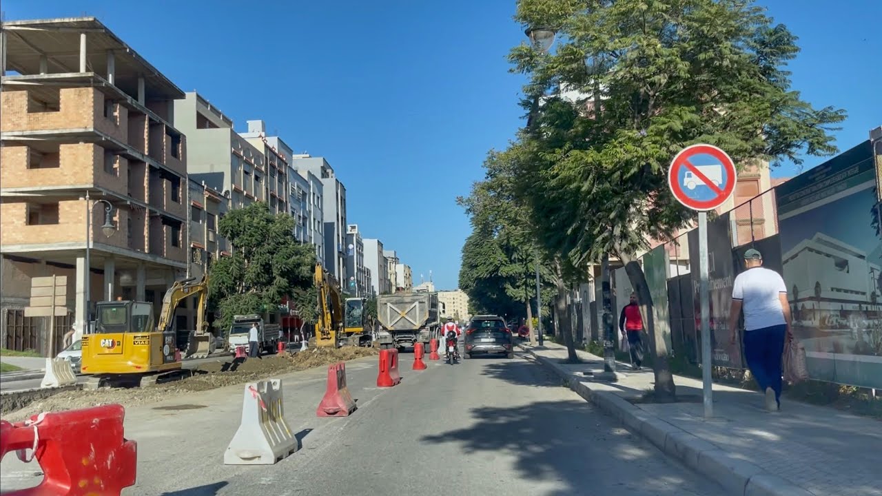 جولة في مدينة طنجة.. أشغال توسعة جديدة في عدد من الشوارع.. و شارع ابراهيم الخليل في حلة جديدة 👷‍♂️🚧
