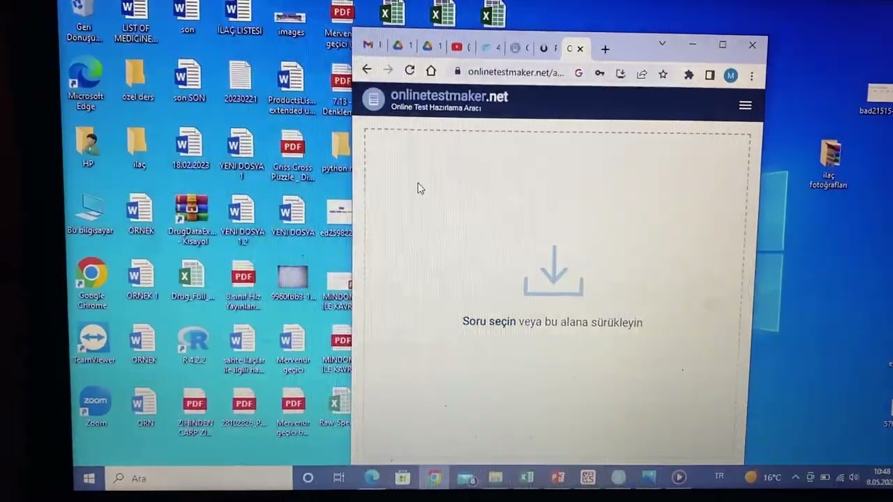 Testmaker uygulaması ile çevrimiçi yazılı hazırlama