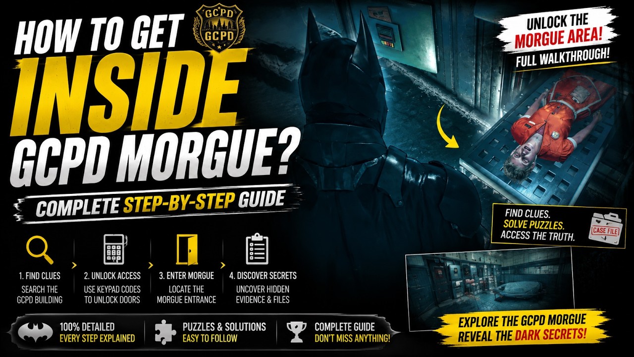 Batman: Arkham Origins - HOW TO GET INSIDE GCPD MORGUE?