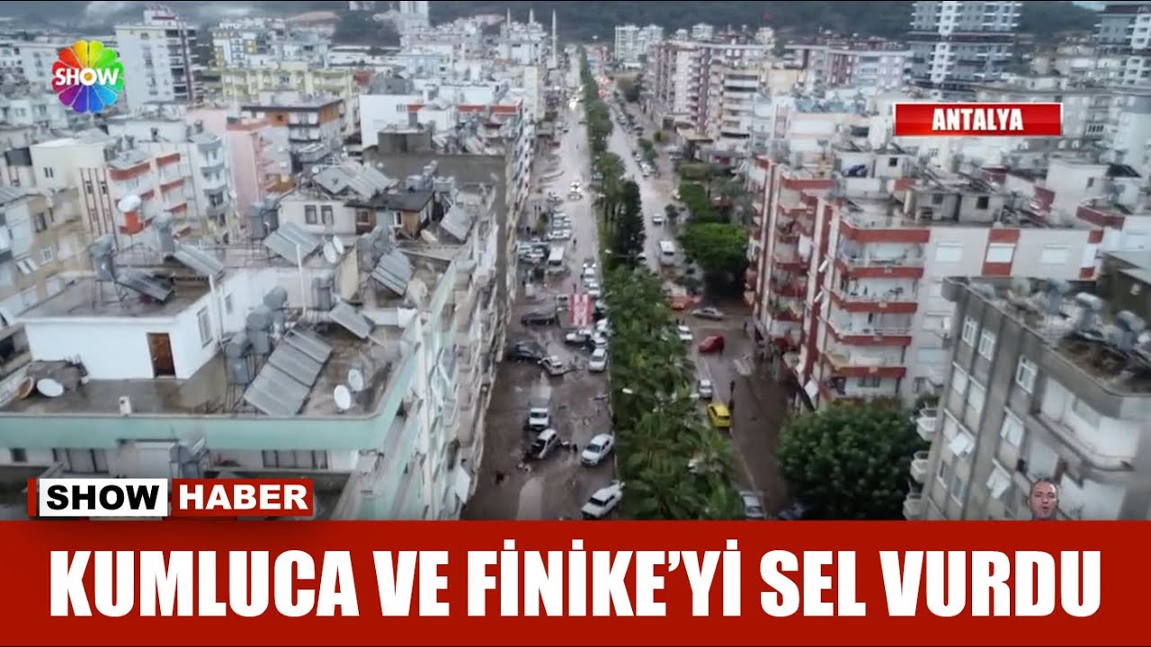Kumluca ve Finike'yi sel vurdu