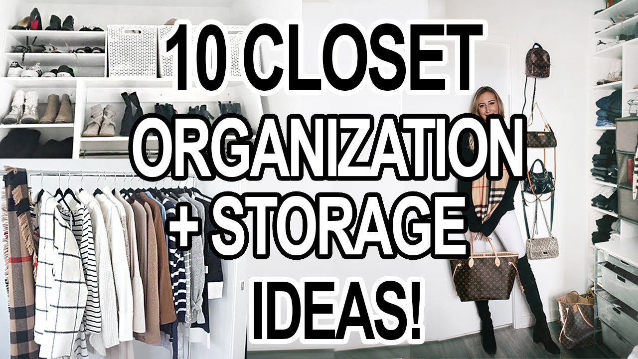 10 SMALL CLOSET ORGANIZATION + STORAGE IDEAS!