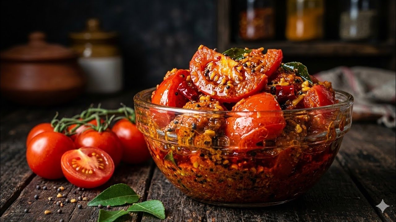Tamatar Ka Achar Recipe | Ghar Ka Bana Tasty Tomato Pickle | Easy Achar Recipe