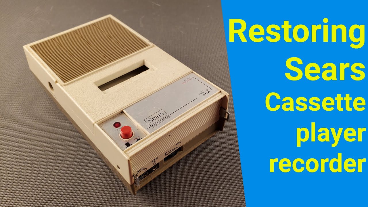Restoring vintage Sears Cassette player