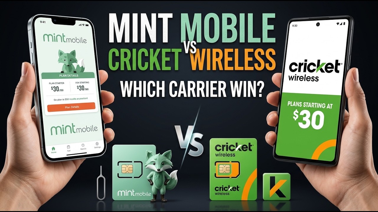 Mint Mobile vs Cricket Wireless | Compare Mint Mobile with Cricket Wireless | Mint Mobile vs Cricket