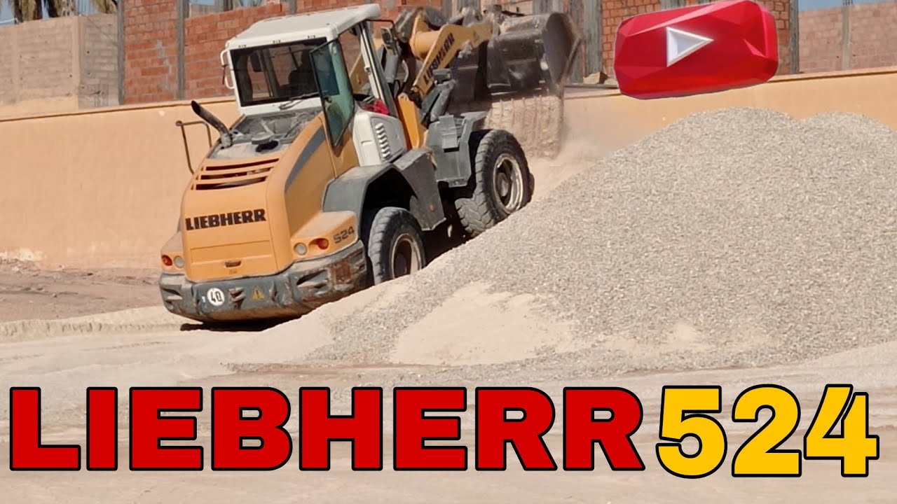 تعلم قيادة الة الشحن للمبتدئين LIEBHERR 524