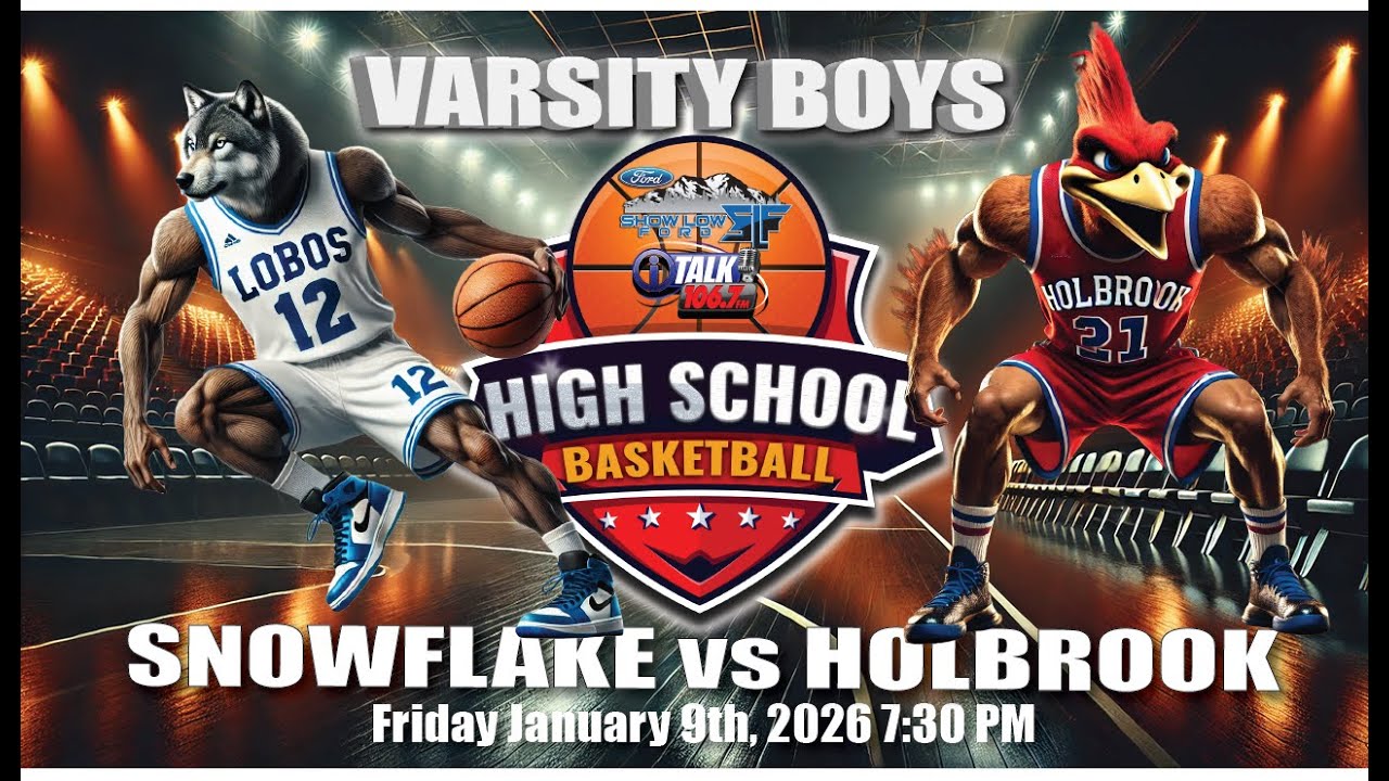 SNOWFLAKE LOBOS vs HOLBROOK ROADRUNNERS Boys High School Basketball Full Game