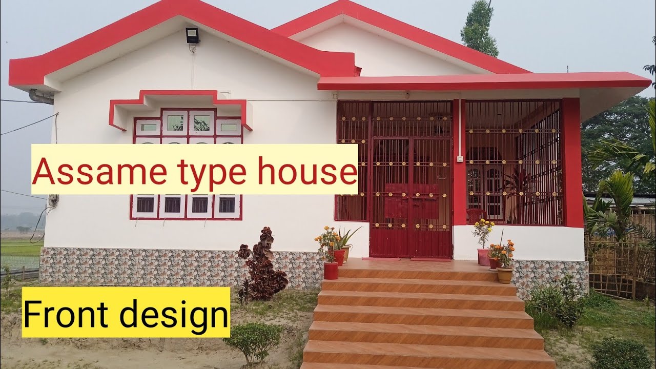 Assam type house#front design#new style house//31 January 2025🏡🏡