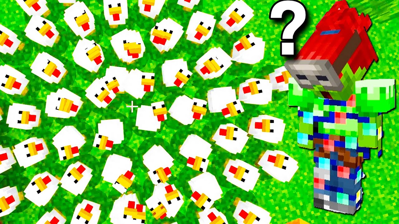マイクラ初心者がニワトリに変身してかくれんぼしたらやっぱり面白すぎた【MOBかくれんぼ第二弾】