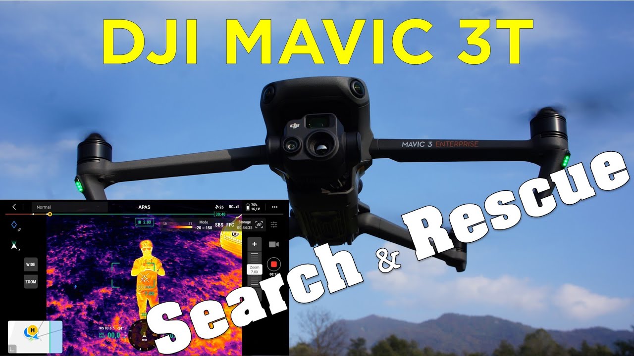 Un DRONE che VEDE L'INVISIBILE. Ricerca e Soccorso giorno e notte con il DJI Mavic 3T Enterprise