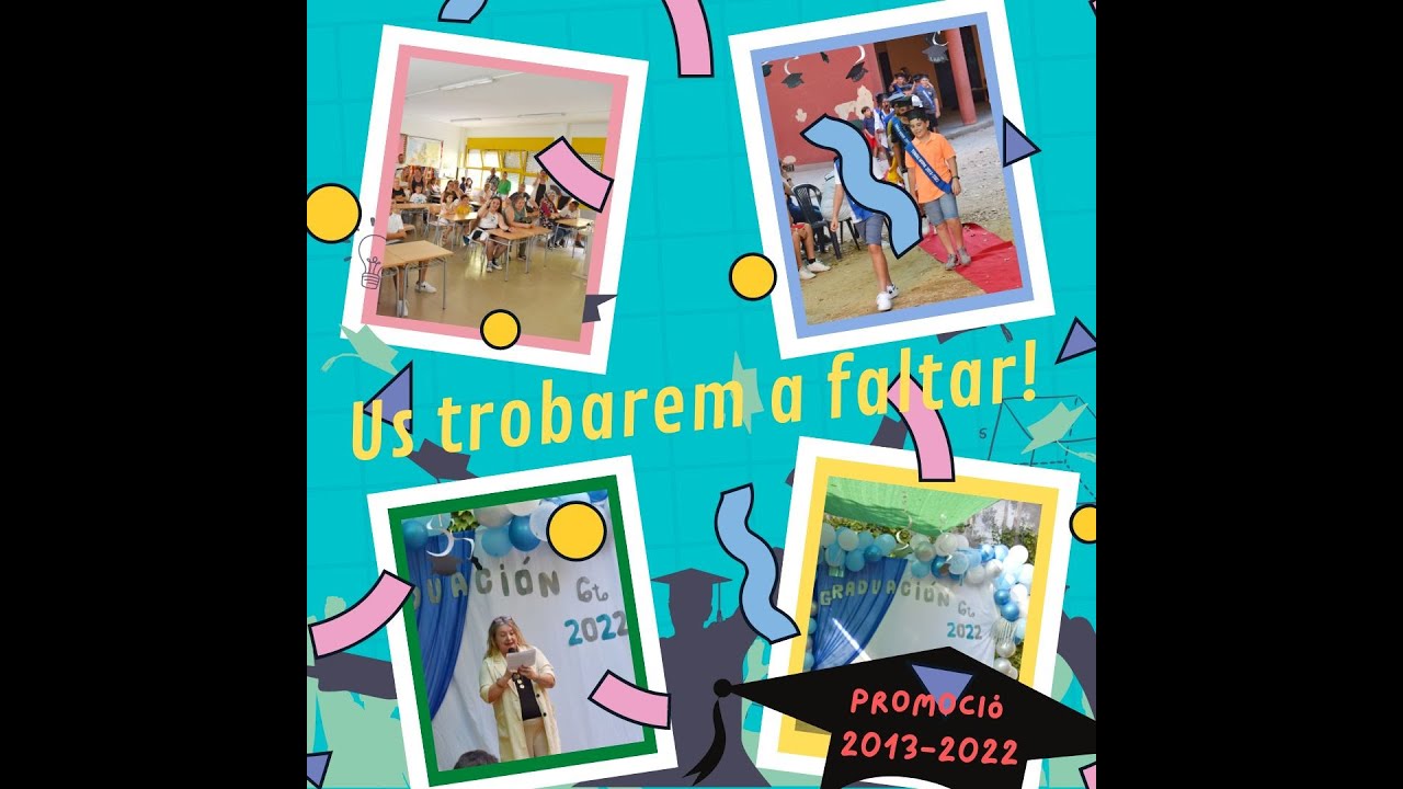 ESCOLA TOMÀS MORO- Comiat de 6è (promoció 2013-2022)