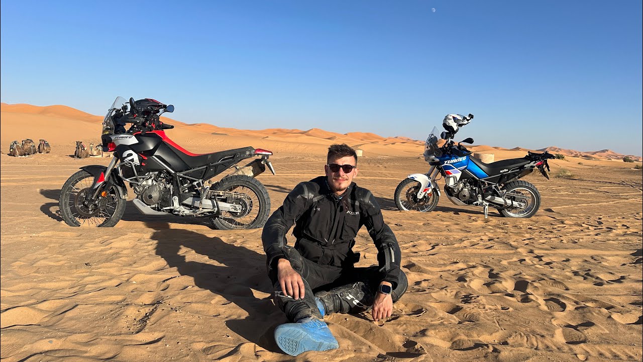 Cu Aprilia Tuareg 660 pe Dune I Aventura Maroc 2023