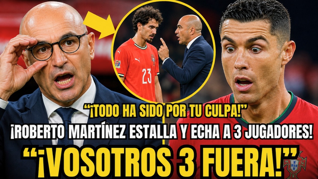 🚨&iexcl;3 JUGADORES EXPULSADOS! ROBERTO MART&Iacute;NEZ ESTALLA TRAS LA RID&Iacute;CULA ACTUACI&Oacute;N DE PORTUGAL