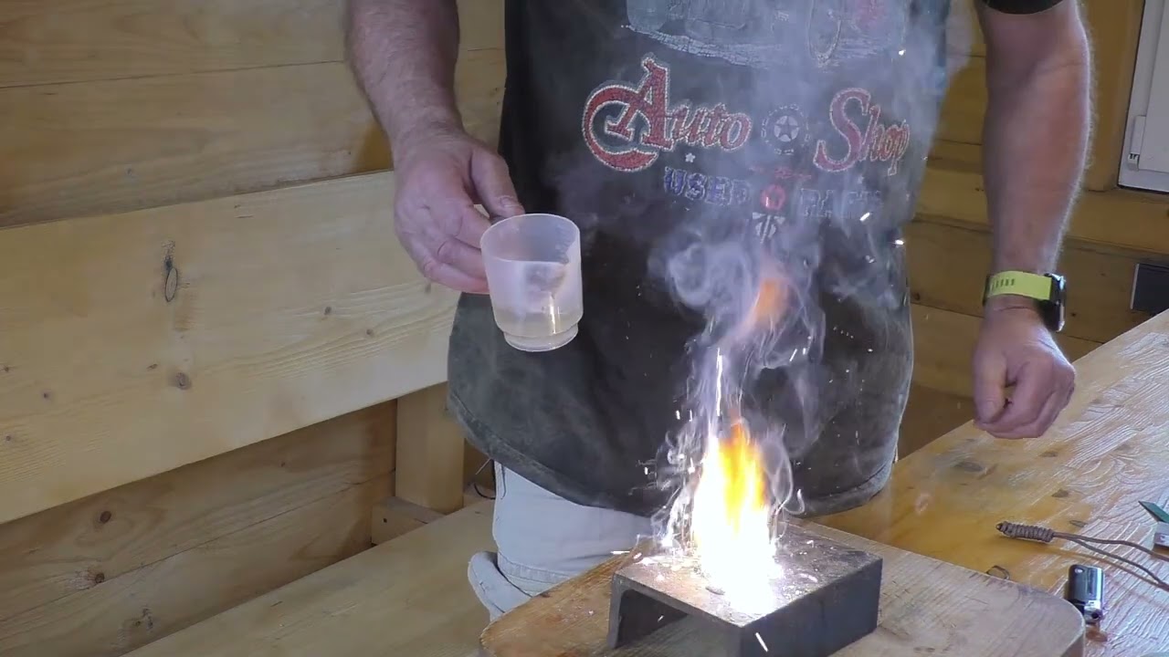 Feuerpumpe und Magnesium Versuch