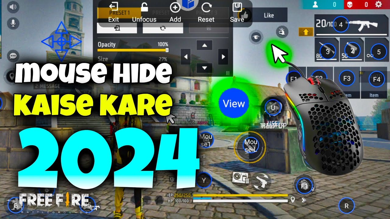 How to hide and show mouse cursor | GG mouse pro me mouse cursor ko show and hide kaise kare