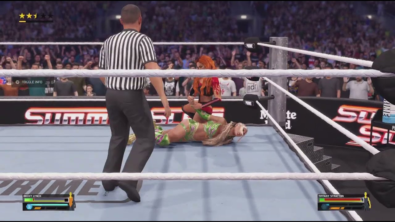 WWE 2K25 Tiffany Stratton vs Becky lynch