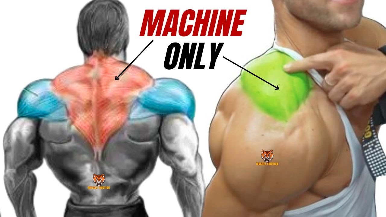 TRAPS WORKOUT- 5 BEST TRAPS EXERCISES WITH MACHINE ONLY