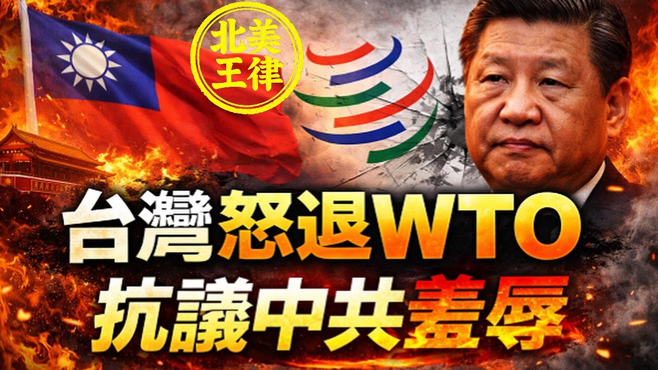 被逼成「中國一省」！台灣25年首度怒退WTO，抗議中共羞辱！｜北美王律1127期｜Taiwan Quits WTO Meeting Over China Label