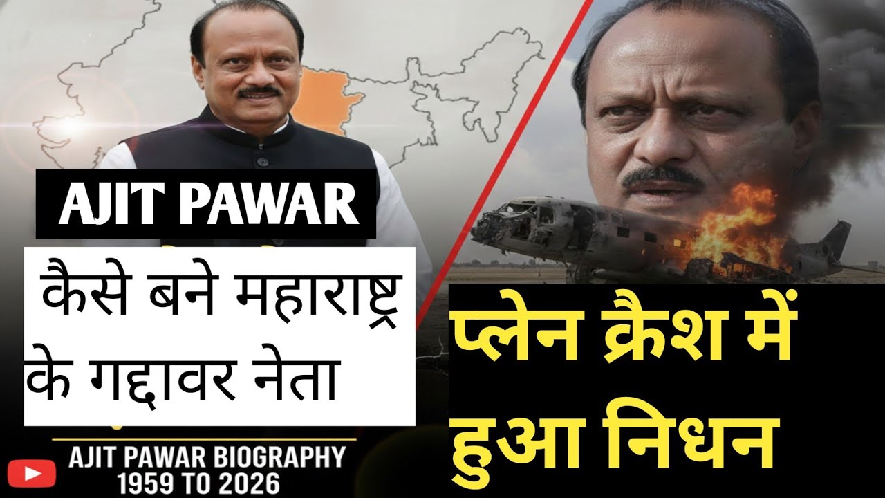 अजीत पवार कैसे बने महाराष्ट्र के  गद्दावर नेता AJIT PAWAR BIOGRAPHY 1959 TO 2026 