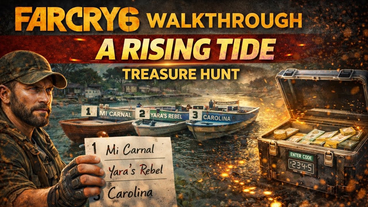 Far Cry 6 – A Rising Tide | Full Treasure Hunt Gameplay Walkthrough (PS5, No Commentary)