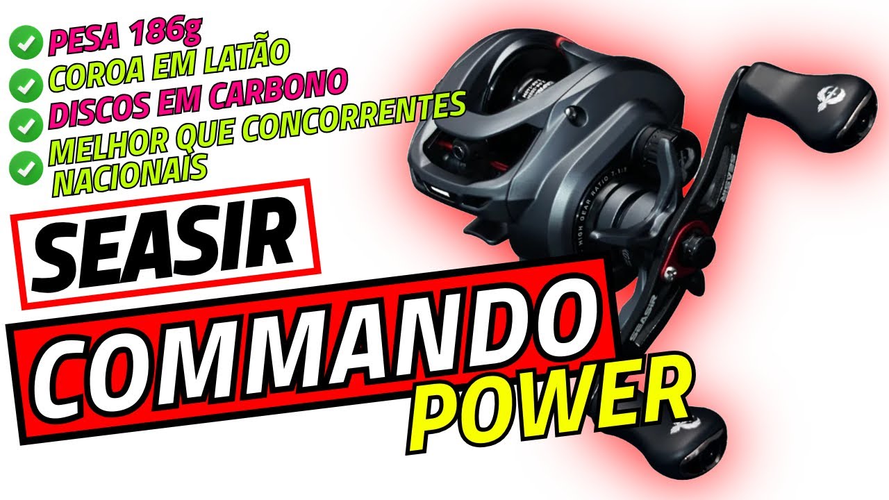 Carretilha SEASIR COMMANDO POWER - Excelente carretilha