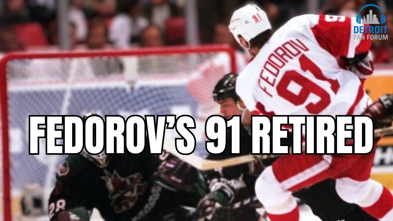 Detroit Red Wings Retire Sergei Fedorov’s #91 Forever 🔴⚪