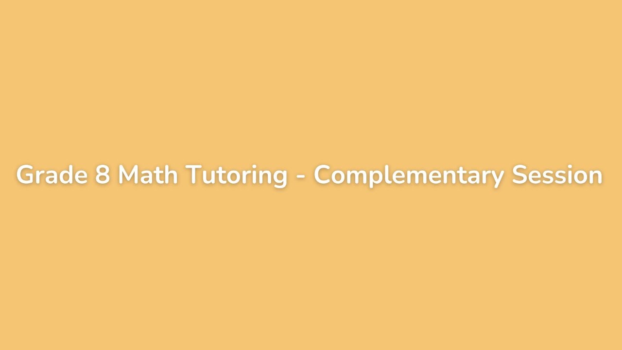 Grade 8 iRainbow Tutoring
