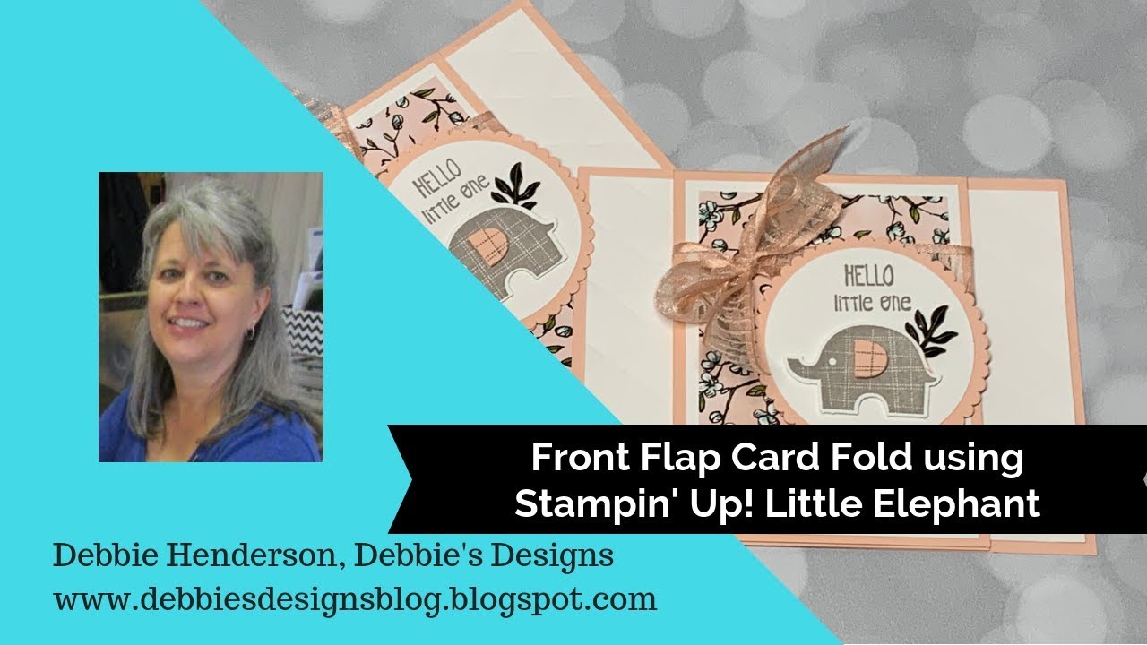 Stampin' Up! Little Elephant Front Flap Card Fold