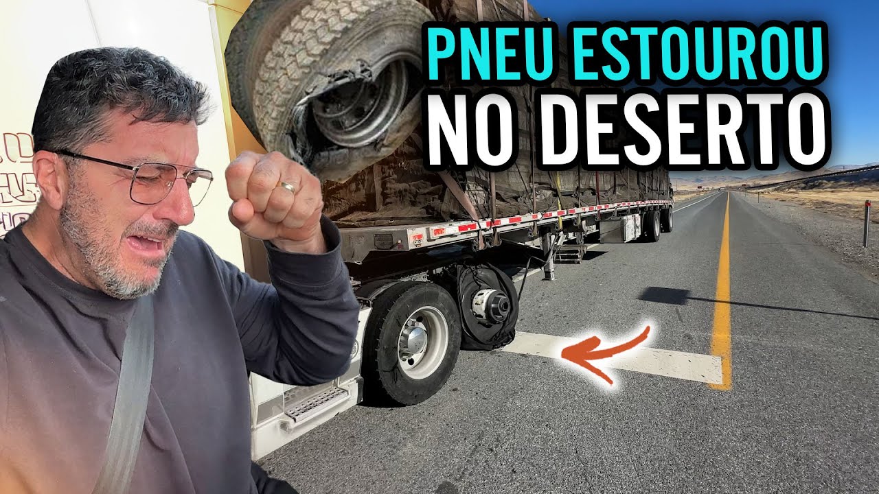 ESTOUROU O MEU PNEU NO DESERTO 🛞🙈🇺🇸🌵