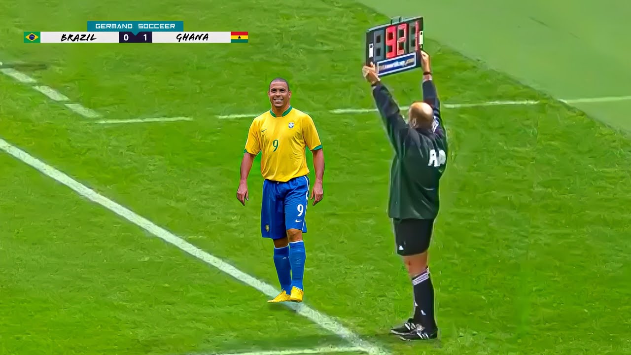 O DIA QUE RONALDO ENTROU E MUDOU O JOGO PARA O BRASIL NA COPA DO MUNDO