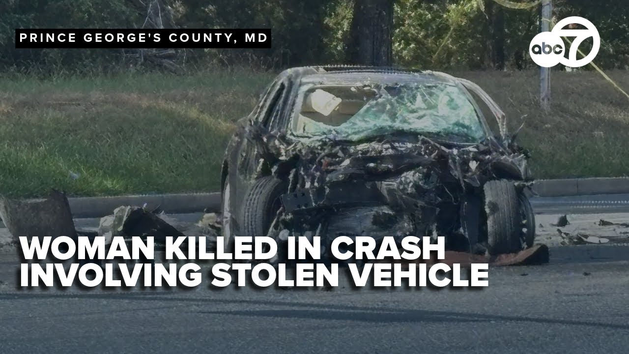 Mother dead after Maryland crash involving stolen vehicle with juveniles inside