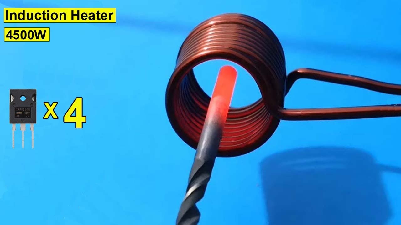 Diy 4500w High Power Induction Heating Using 4 Mosfet, Induction Heater