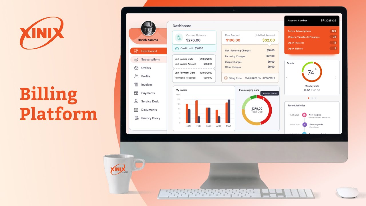 Xinix White Label Telecom Billing System