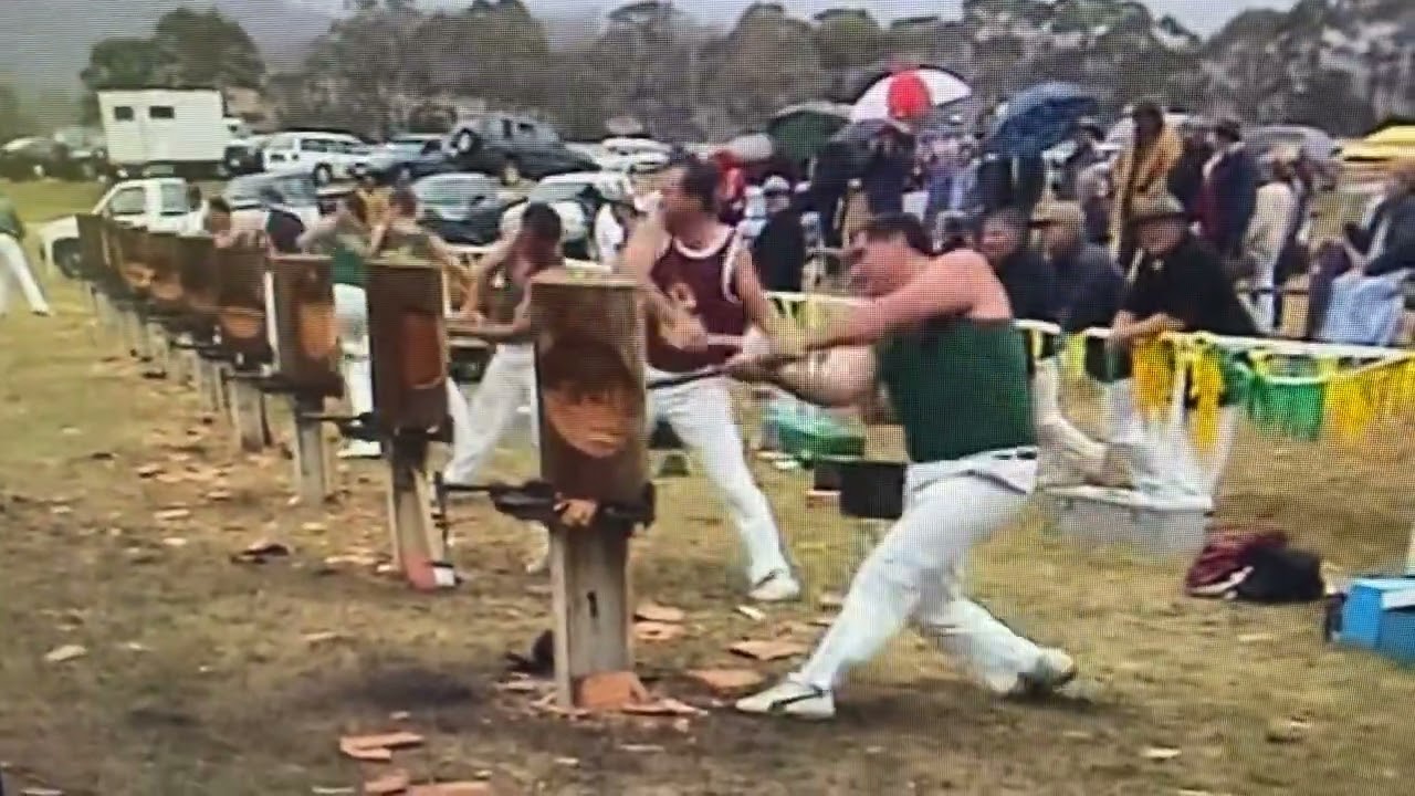 Woodchopping Final 325mm Standing Tasmanian Championship St Helens 2004 @amandabeams3354
