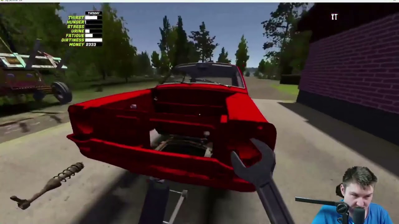 Ich Kuke mir Mein einges Veido an von my summer car wie ich auto zusamen baue