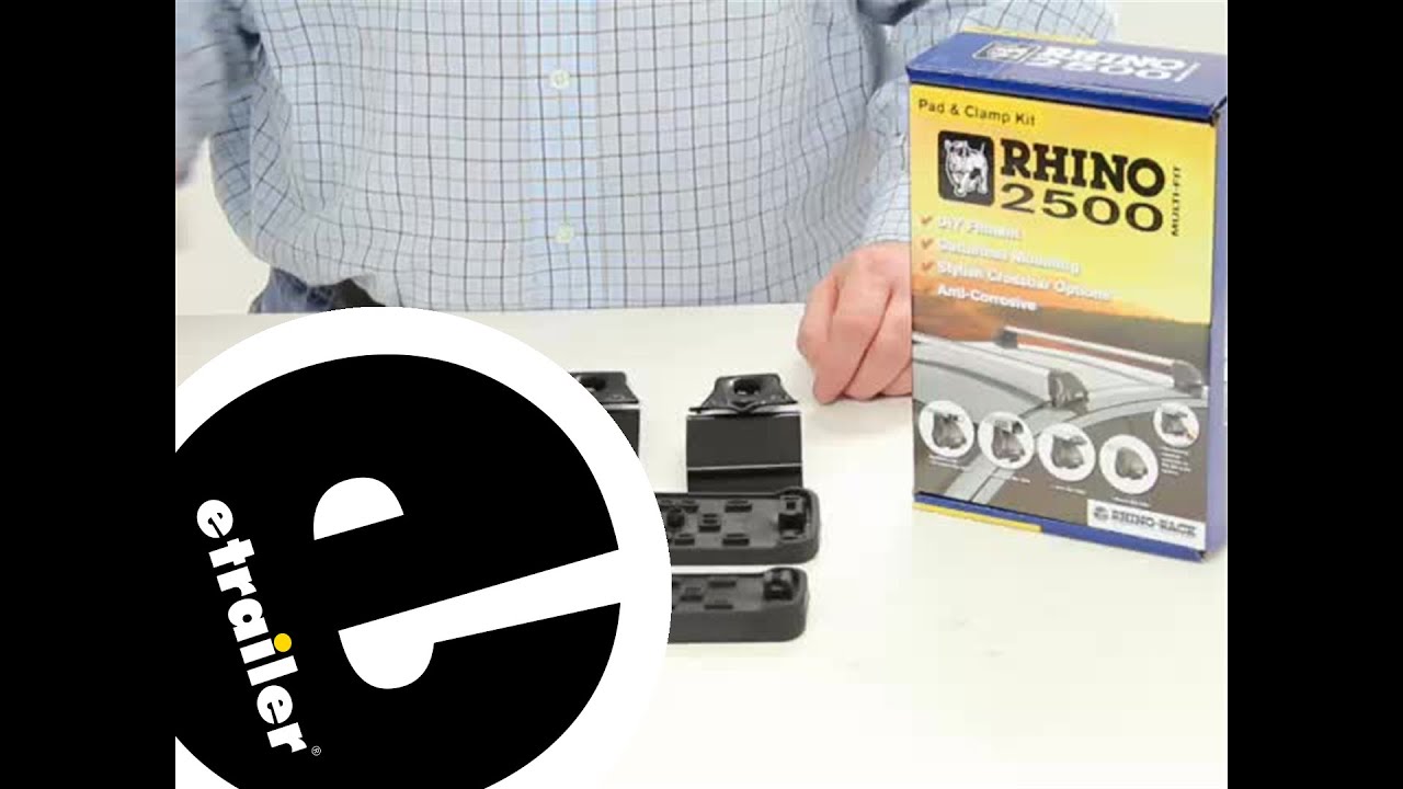 etrailer | Custom DK Fit Kit for 4 Rhino-Rack 2500 Series Roof Rack Legs Spec Review