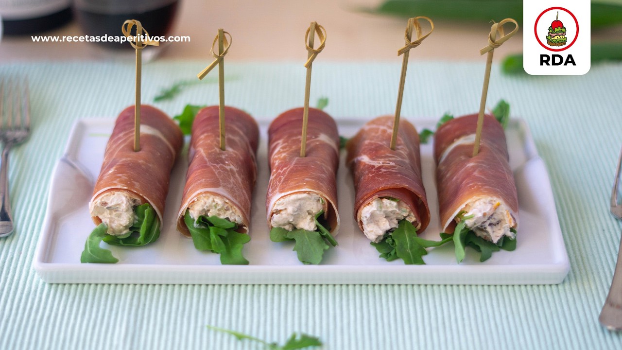 ROLLITOS de JAMÓN SERRANO RELLENOS de una MEZCLA PERFECTA #108