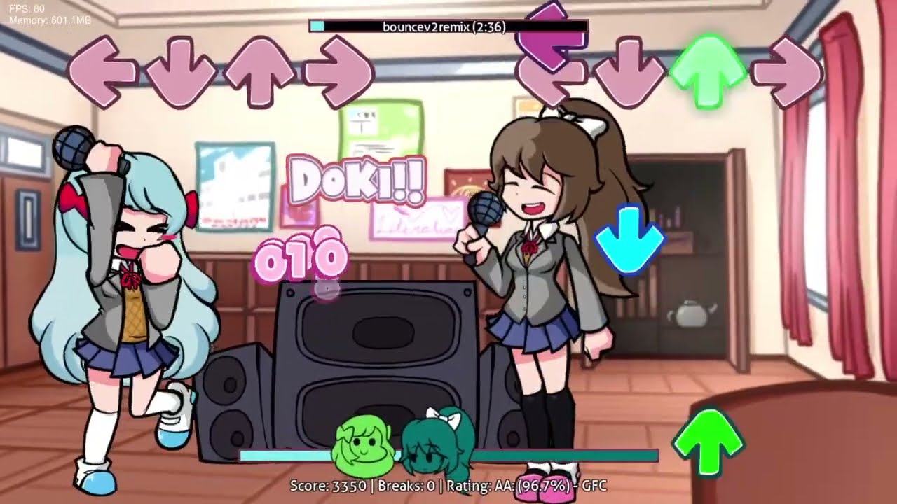 FNF เพลง BounceV2(Remix) Clementine vs Daisy (i just wanna dance remix)