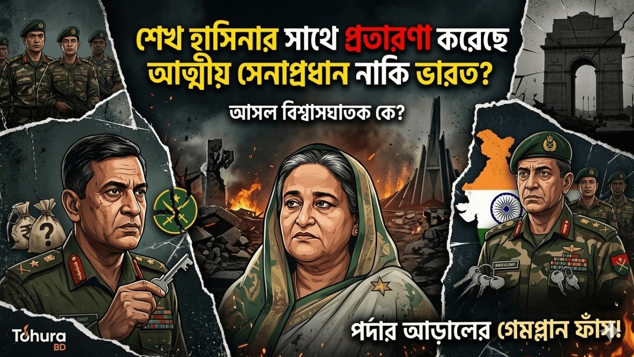 শেখ হাসিনার সাথে প্রতারণা করেছে আত্মীয় সেনাপ্রধান নাকি ভারত?